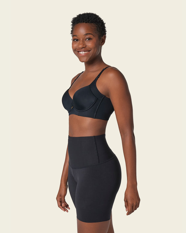 Moderate compression high-waisted shaper slip short