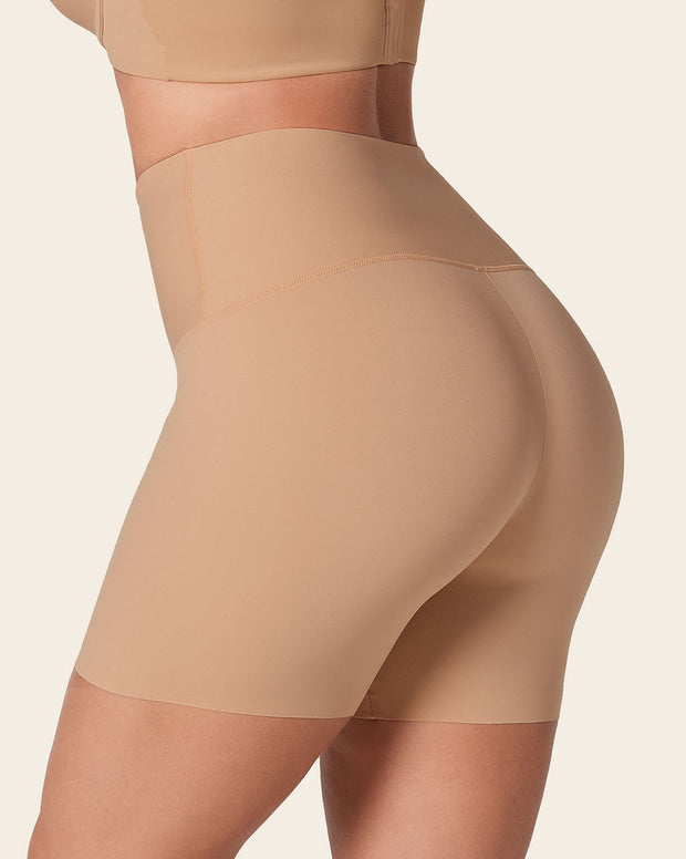 Moderate compression high-waisted shaper slip short