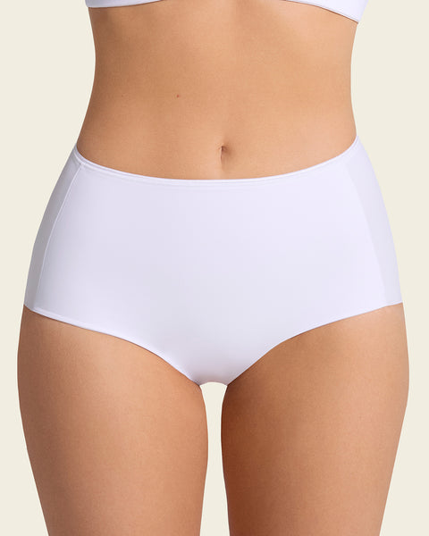 Perfect fit high waisted seamless hipster panty#color_000-white