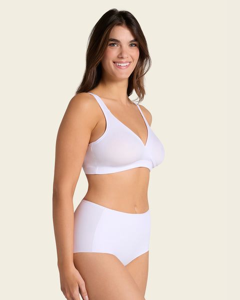 Perfect fit high waisted seamless hipster panty#color_000-white