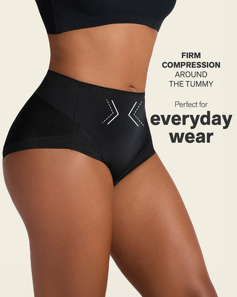 High-cut seamless shaper panty#color_700-black