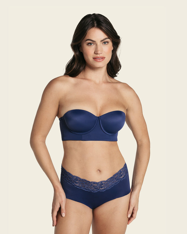 Ultra light lace trim hipster panty