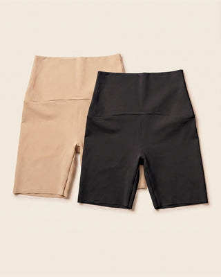 Stay-in-place seamless slip short#color_s03-golden-beige-black