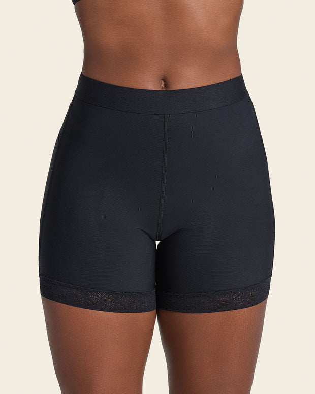 Mid-rise sculpting butt lifter shaper short