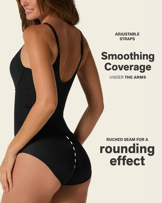 Scoop Back Wireless Classic Sculpting Bodysuit#color_700-black