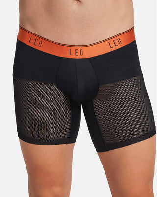 5-Pack High-Tech Mesh Boxer Briefs with Ergonomic Pouches#color_712-black-with-orange-elastic