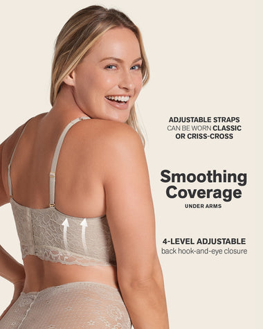 Luxe lace underwire smoothing bustier#color_802-nude