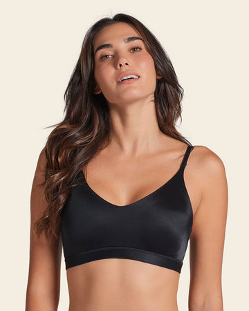 Full coverage comfy bra top with removable cups#color_700-black