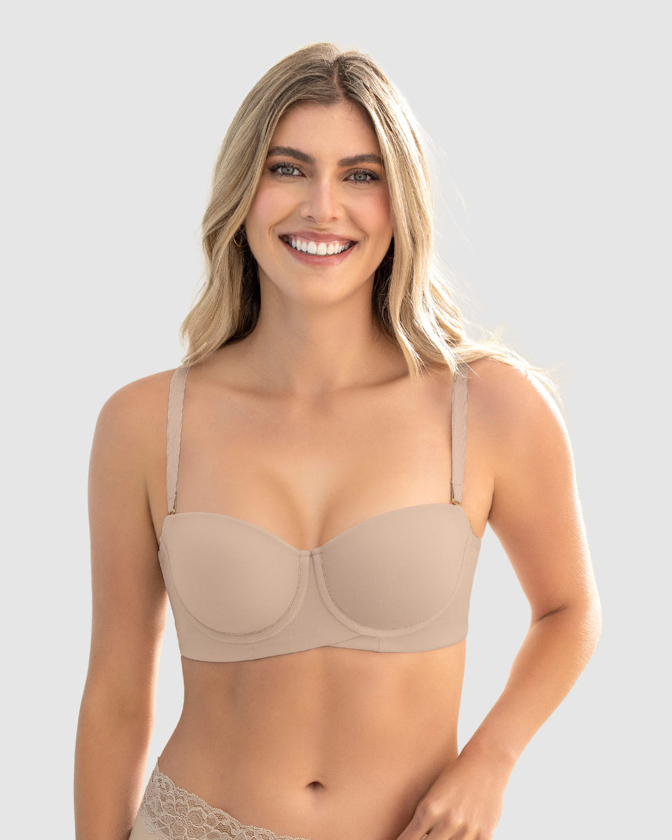 Total Embrace Strapless Supportive Contouring Bra with Underwire