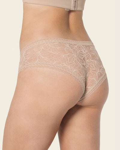 Floral lace cheeky panty#color_802-nude