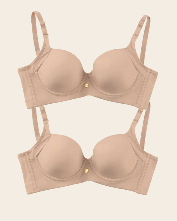 High profile back smoothing bra with soft full coverage cups