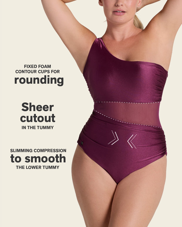 Radiant One-Shoulder One-Piece Shaping Swimsuit