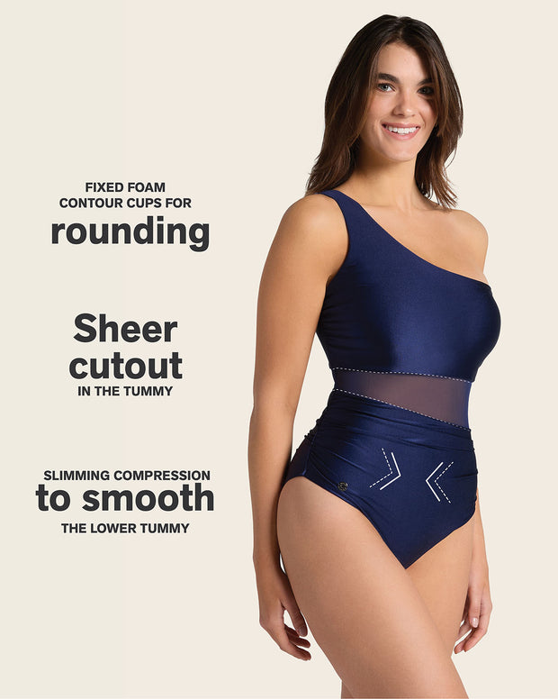 Radiant One-Shoulder One-Piece Shaping Swimsuit