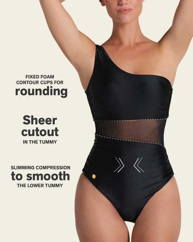 Radiant One-Shoulder One-Piece Shaping Swimsuit