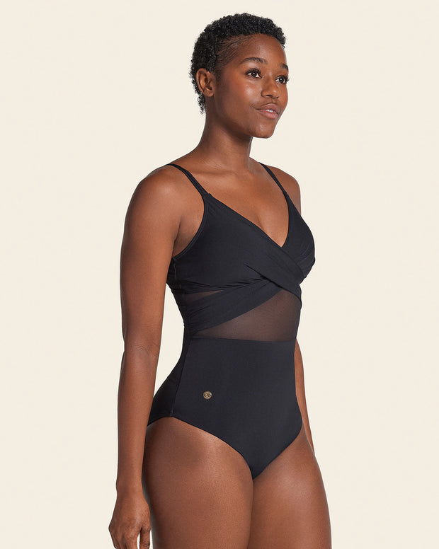 Eco Friendly Recycled Nylon One Piece with Slimming Compression