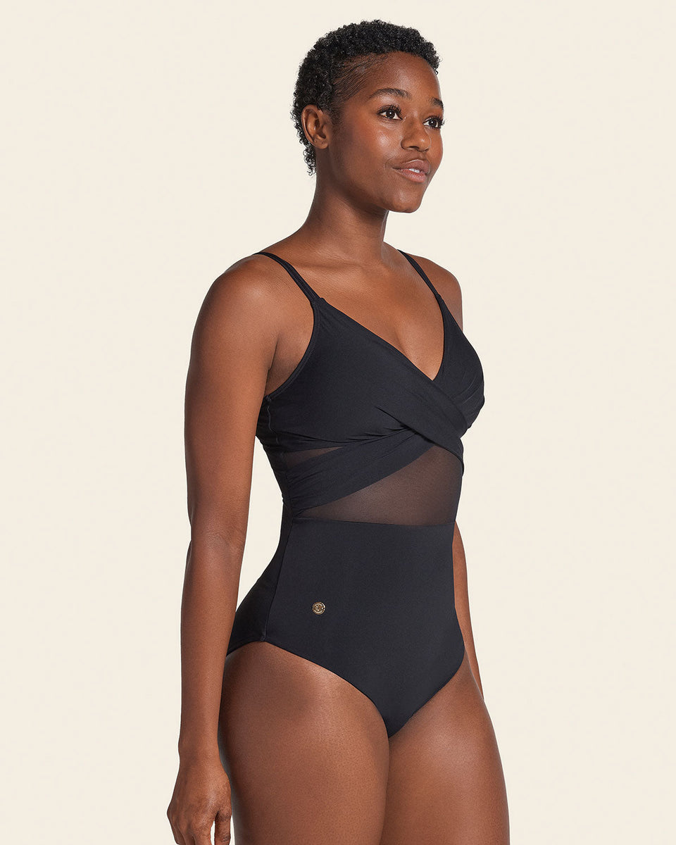 Eco Friendly Recycled Nylon One Piece with Slimming Compression