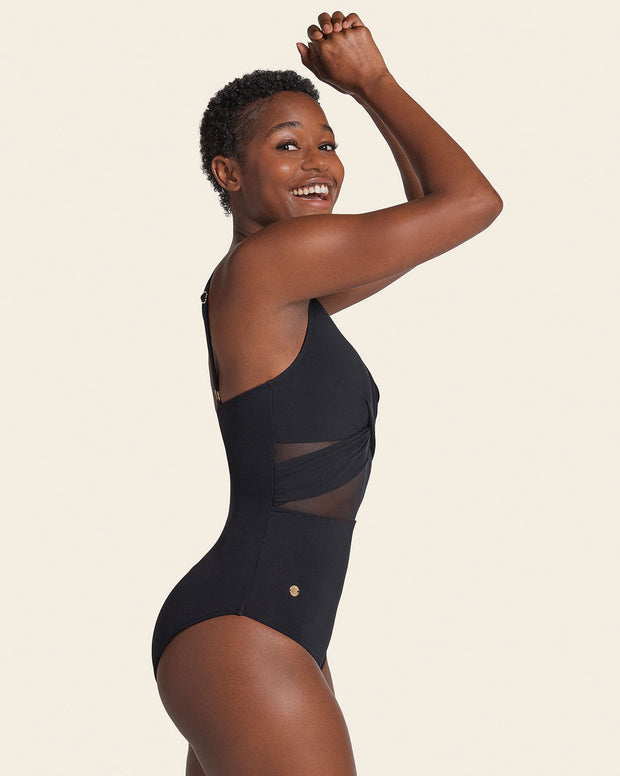 Eco Friendly Recycled Nylon One Piece with Slimming Compression
