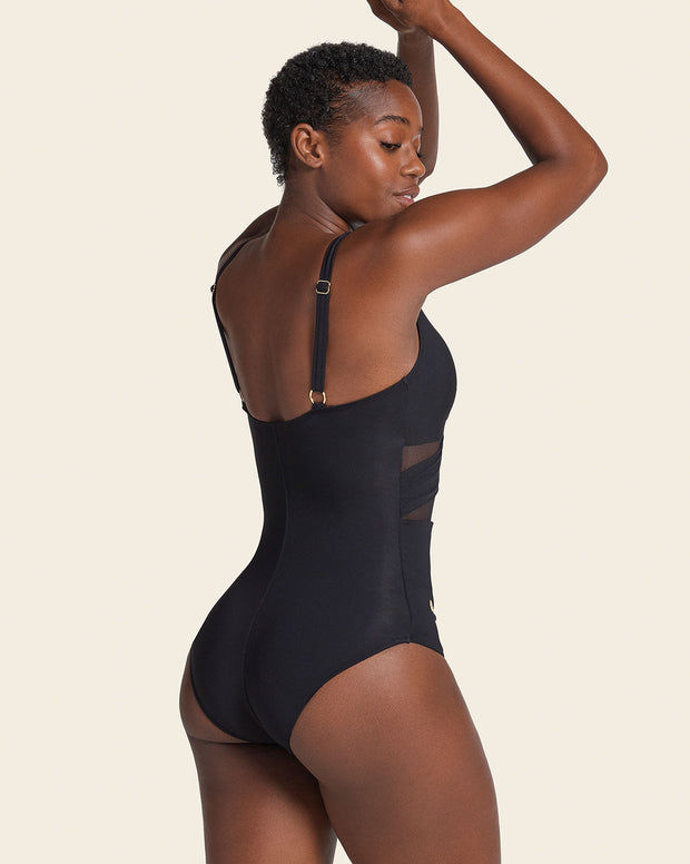 Eco Friendly Recycled Nylon One Piece with Slimming Compression