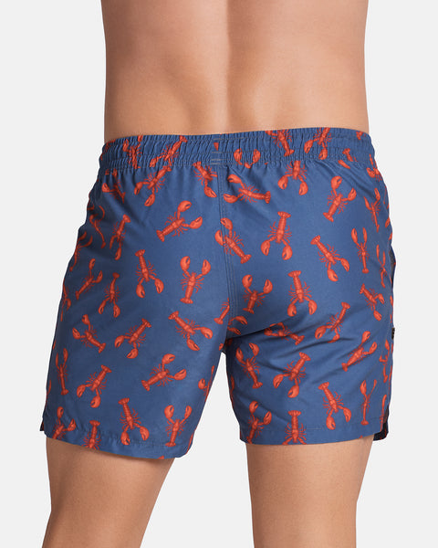 5" Eco-friendly men's swim trunk with soft inner mesh lining#color_a63-lobster-print