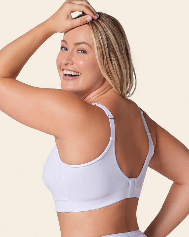 Mastectomy pocketed lace trim wireless bra