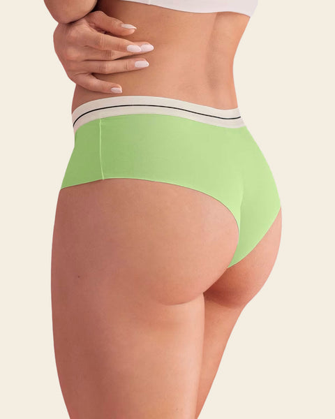 3-Pack Contrast Waistband Soft Cheeky Panties#color_s10-light-blue-purple-green