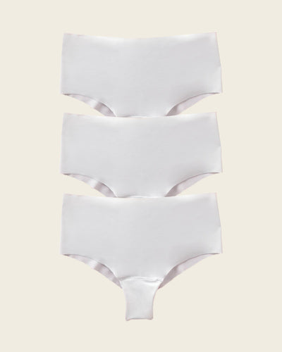 Totally Seamless Mid-Rise Microfiber Cheeky Panty#color_000-white