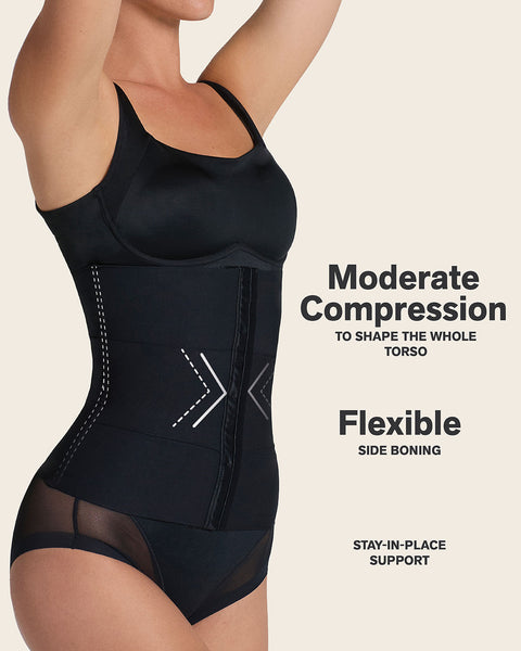 3-Belt custom waist cincher with lumbar support#color_700-black