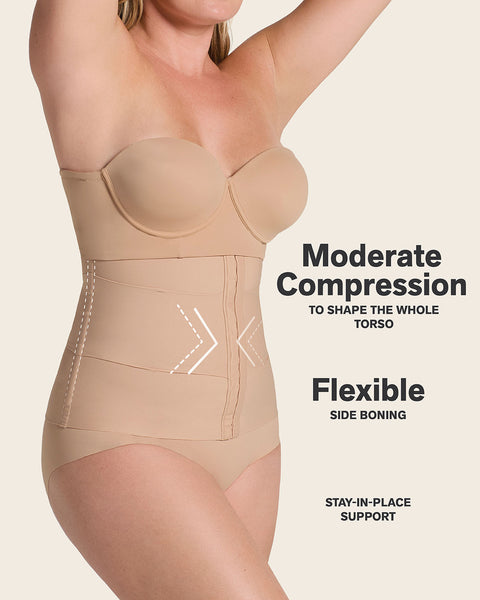 3-Belt custom waist cincher with lumbar support#color_801-golden-beige