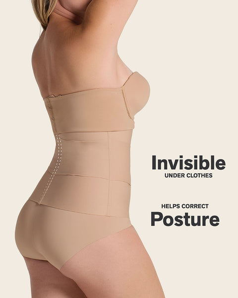 3-Belt custom waist cincher with lumbar support#color_801-golden-beige
