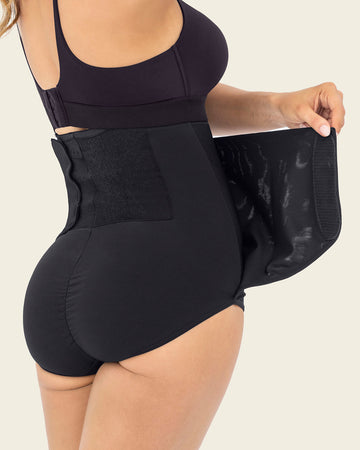 Stage 1 post-surgical velcro closure firm compression panty#color_700-black