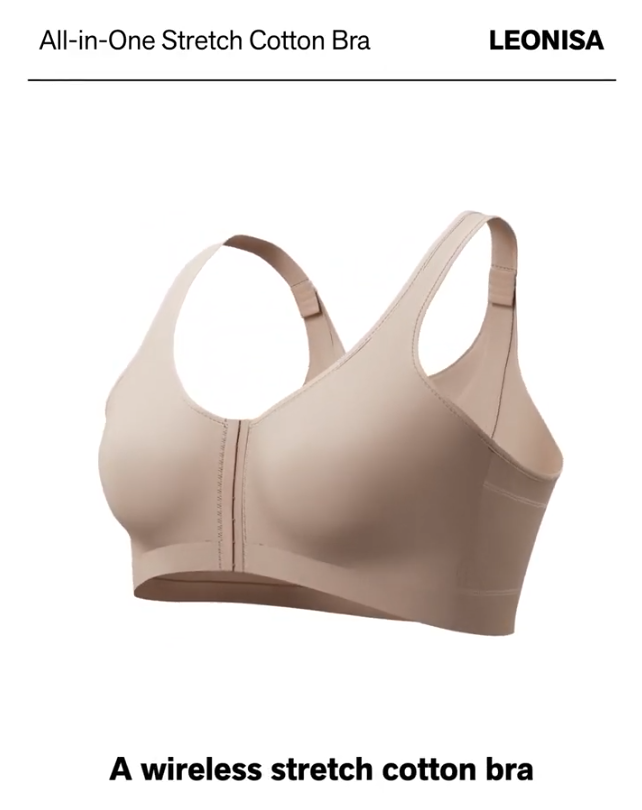 Stretch Cotton Wireless Posture Corrector Bra | Leonisa Australia