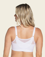 Comfortable posture corrector bra with contour cups - multi/benefit#color_000-white