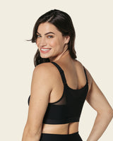Comfortable posture corrector bra with contour cups - multi/benefit#color_700-black