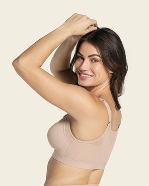 Comfortable posture corrector bra with contour cups - multi/benefit#color_802-nude