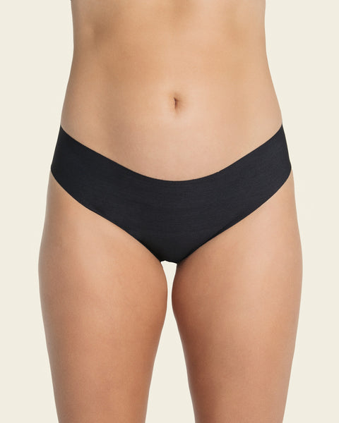 No ride-up seamless thong panty#color_785-black