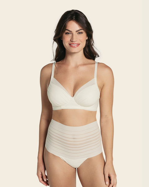 Lace stripe high-waisted cheeky hipster panty#color_898-ivory