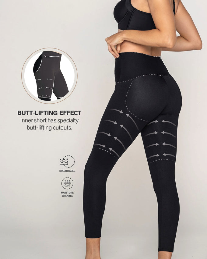 Sculpting shaper legging with butt-lifting inner short#color_700-black