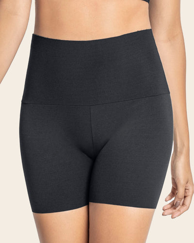 Stay-in-place seamless slip short#color_700-black