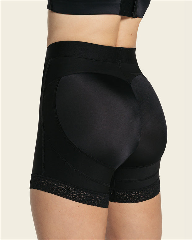 Mid-rise sculpting butt lifter shaper short