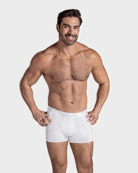 Leo flex-fit boxer brief#color_000-white