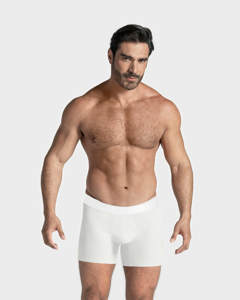 Ultra-Light Boxer Brief with Ergonomic Pouch#color_000-white