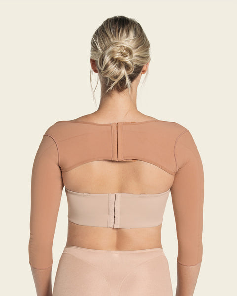 Invisible smoothing ¾ sleeve arm shaper#color_852-nude