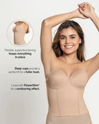 Longline strapless bustier bra